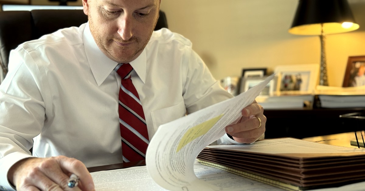 North Georgia DUI defense attorney reviewing a case
